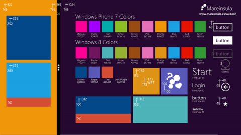 Windows8 Metro UI风格配色方案