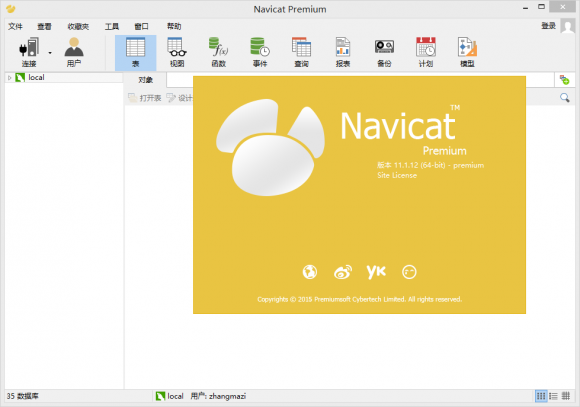 Navicat Premium 11.x 简体中文 x86 x64破解补丁